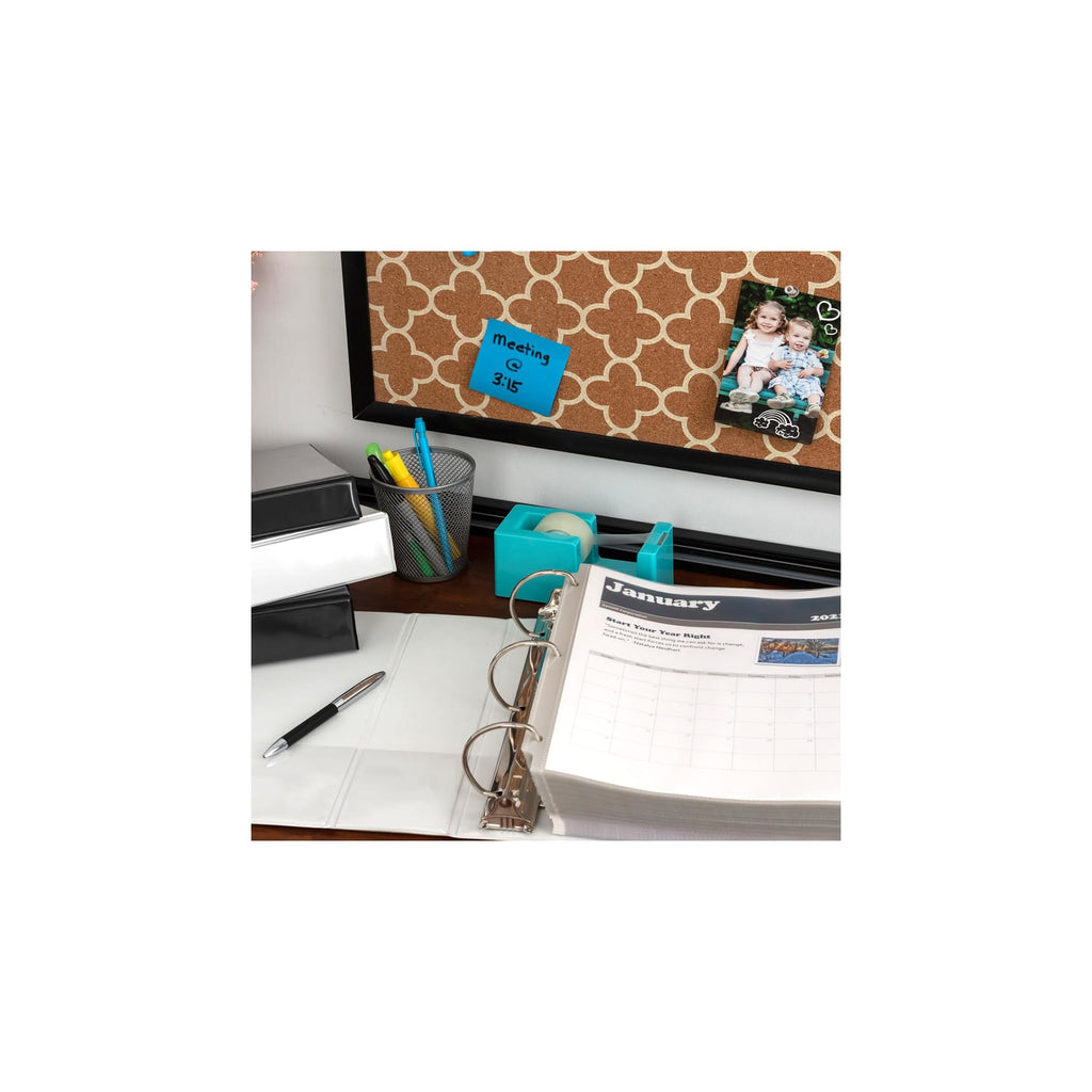 Samsill Durable 4 inch 3 Ring Binder, D Ring Binder, 100% Recycled Chipboard, White, 2 Pack