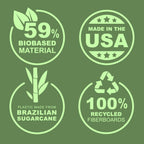 Samsill Plant-Based 1.5 Inch Durable Round Ring, Made in USA, View Binder, Eco-Friendly, USDA Certified Biobased, 4 Pack, Fashion Assortment